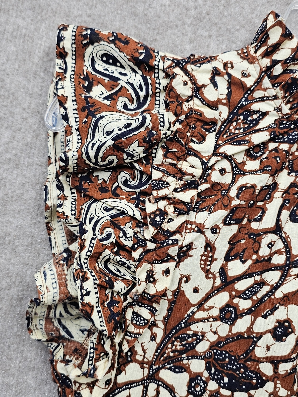 House of Harlow 1960 XS NWT Boho Mini Dress Cotton Ruffle Mock Neck Fall - Picture 5 of 16